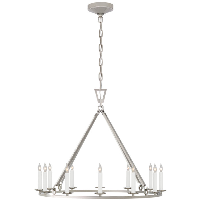 Visual Comfort Signature CHC 5172PN 12 Light Chandelier, Polished Nickel