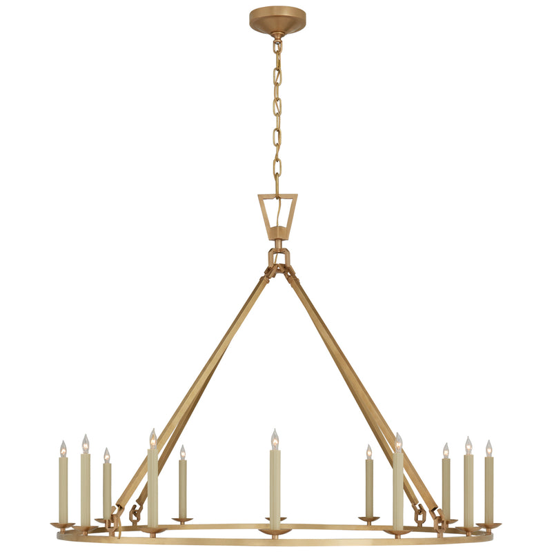 Visual Comfort Signature CHC 5173AB 12 Light Chandelier, Antique-Burnished Brass