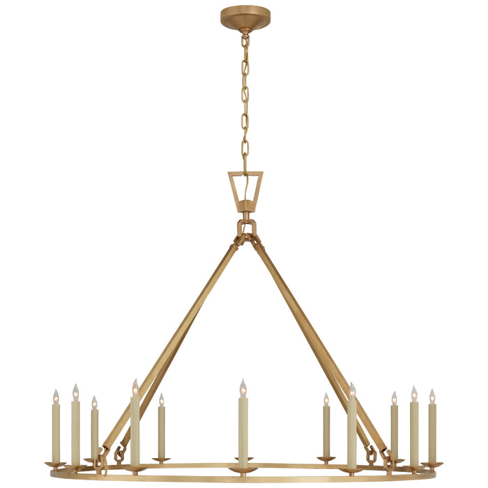 Visual Comfort Signature CHC 5173AB 12 Light Chandelier, Antique-Burnished Brass