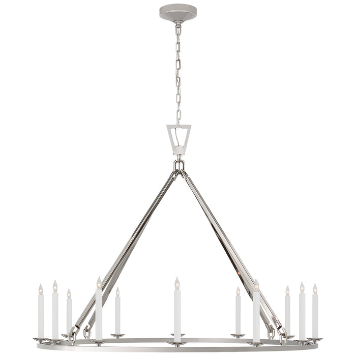 Visual Comfort Signature CHC 5173PN 12 Light Chandelier, Polished Nickel