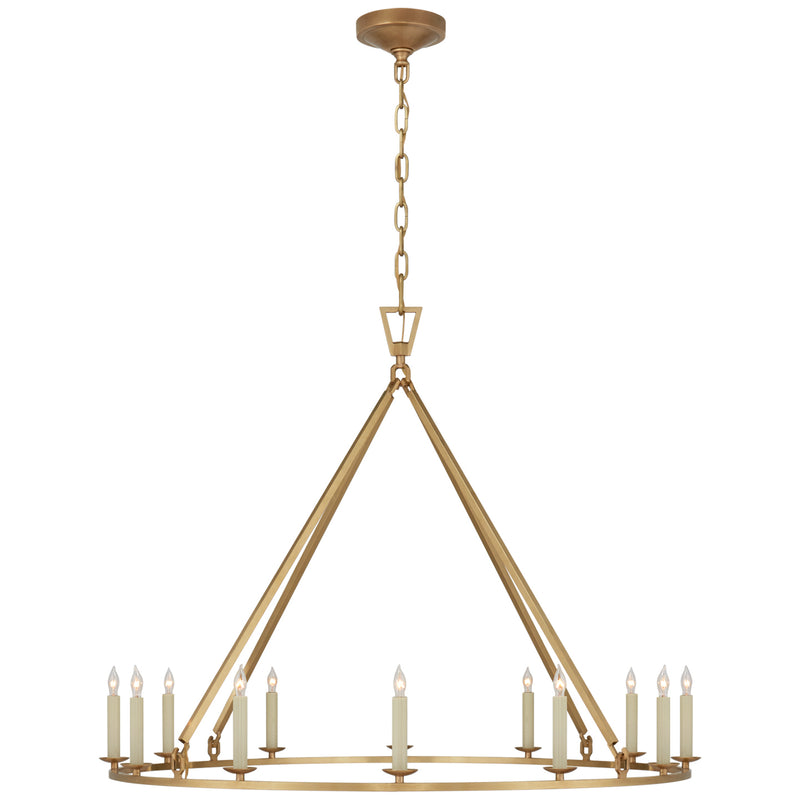Visual Comfort Signature CHC 5174AB 12 Light Chandelier, Antique-Burnished Brass