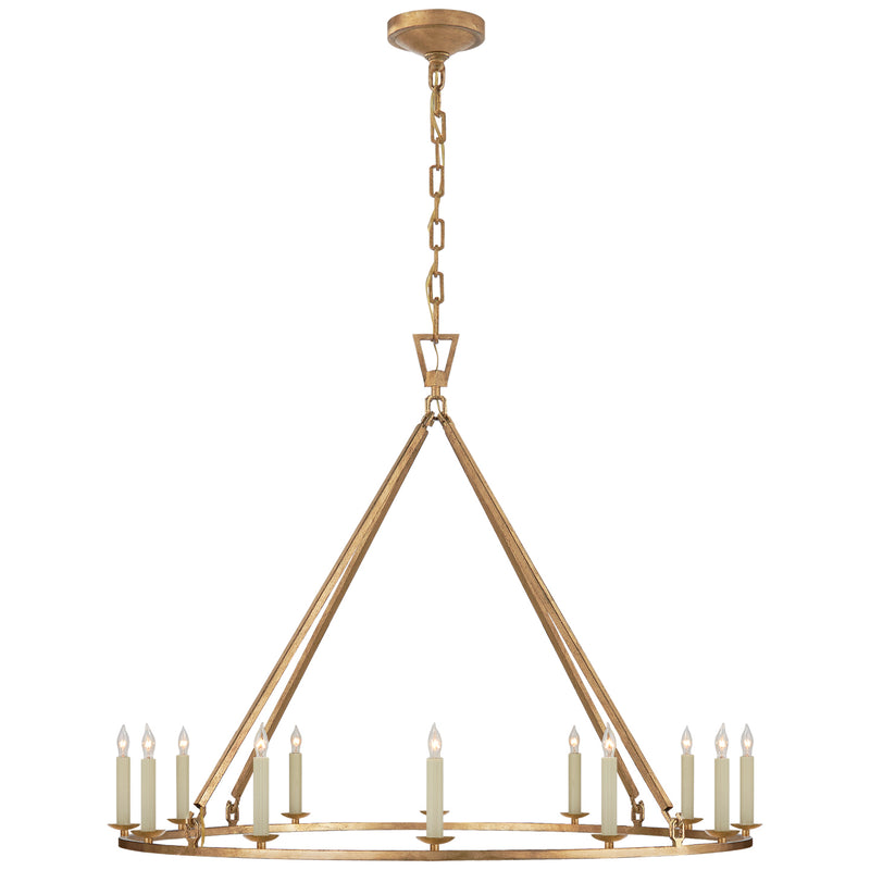 Visual Comfort Signature CHC 5174GI 12 Light Chandelier, Gilded Iron