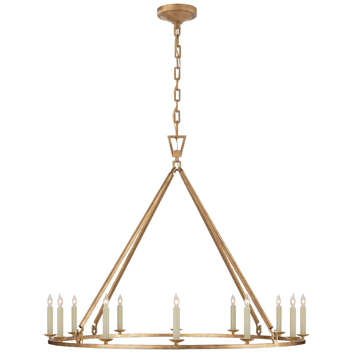 Visual Comfort Signature CHC 5174GI 12 Light Chandelier, Gilded Iron