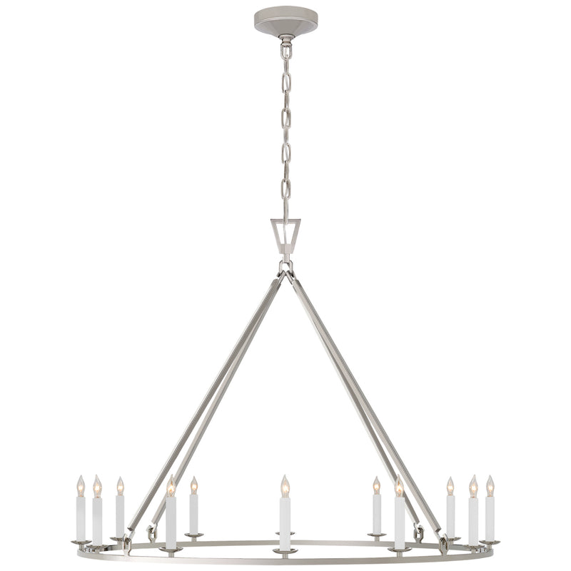Visual Comfort Signature CHC 5174PN 12 Light Chandelier, Polished Nickel