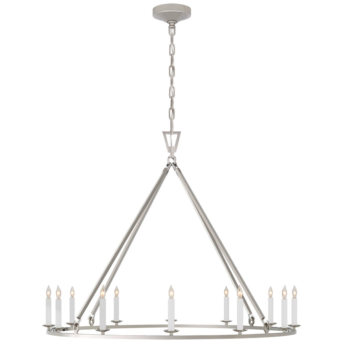 Visual Comfort Signature CHC 5174PN 12 Light Chandelier, Polished Nickel