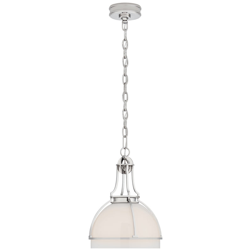 Visual Comfort Signature CHC 5481PN-WG LED Pendant, Polished Nickel
