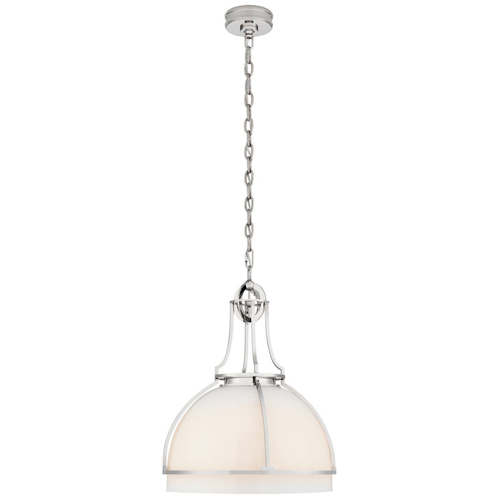 Visual Comfort Signature CHC 5482PN-WG LED Pendant, Polished Nickel