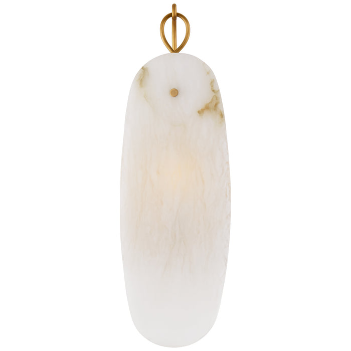 Visual Comfort Signature CHD 2916AB-ALB LED Wall Sconce, Antique-Burnished Brass