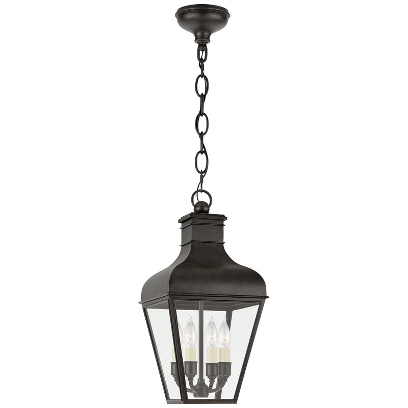 Visual Comfort Signature CHO 5160FR-CG Four Light Hanging Lantern, French Rust