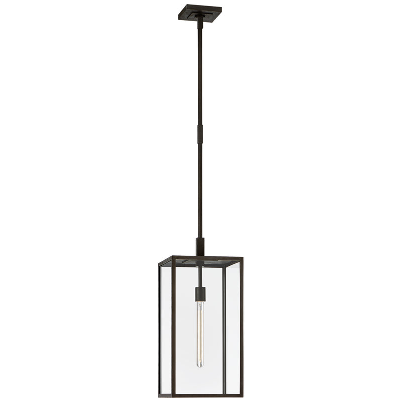 Visual Comfort Signature CHO 5934AI-CG One Light Hanging Lantern, Aged Iron