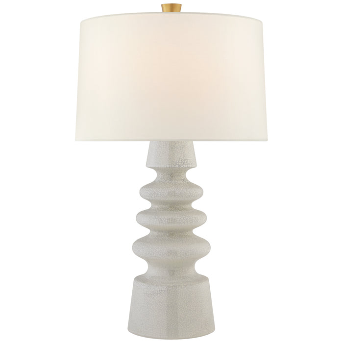 Visual Comfort Signature JN 3608WTC-L One Light Table Lamp, White Crackle