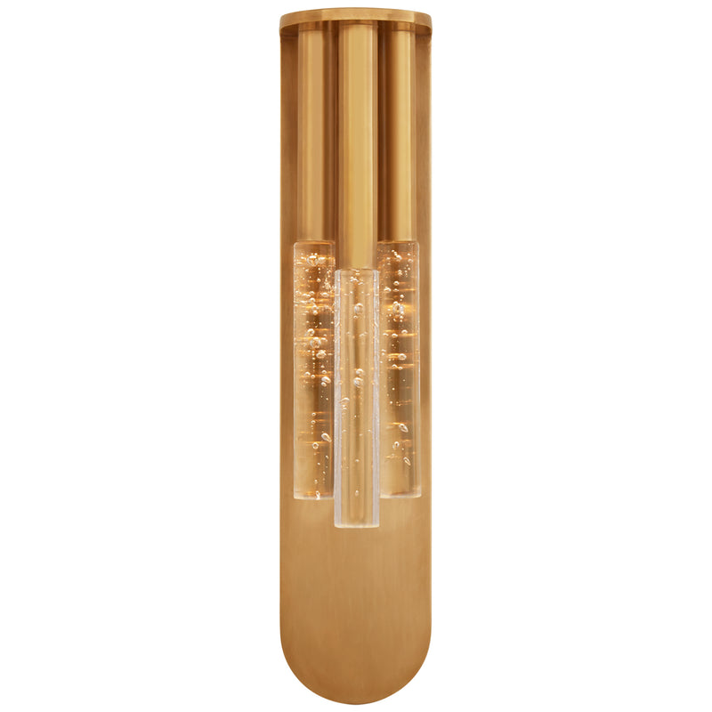 Visual Comfort Signature KW 2284AB-SG LED Wall Sconce, Antique-Burnished Brass