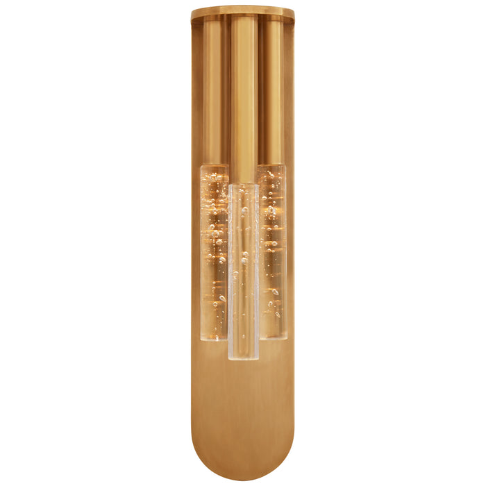 Visual Comfort Signature KW 2284AB-SG LED Wall Sconce, Antique-Burnished Brass