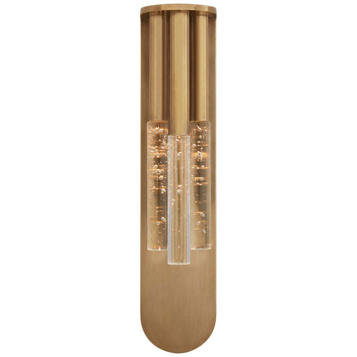 Visual Comfort Signature KW 2284AB-SG LED Wall Sconce, Antique-Burnished Brass