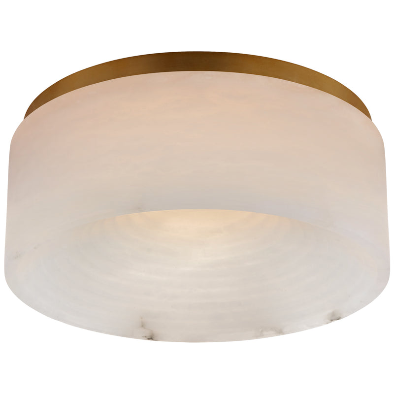 Visual Comfort Signature KW 4902AB-ALB LED Flush Mount, Antique-Burnished Brass