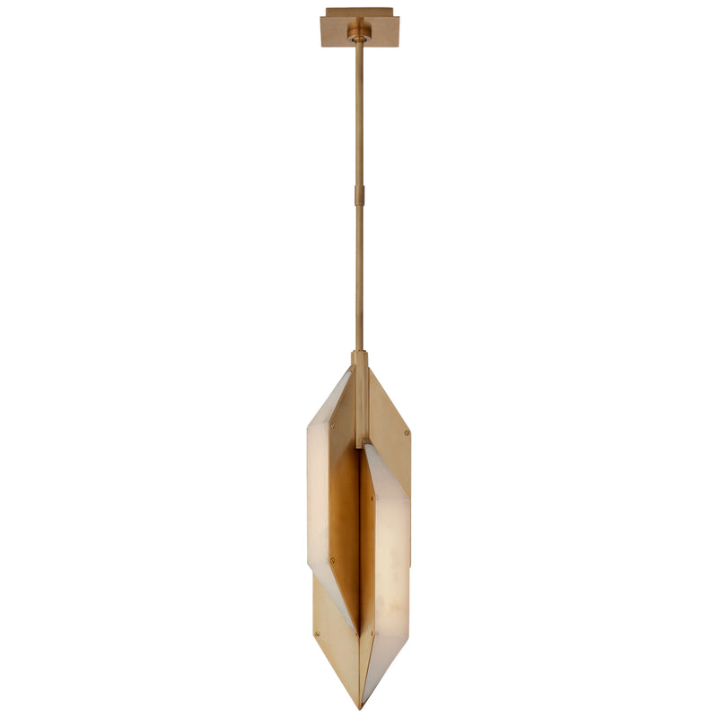 Visual Comfort Signature KW 5721AB-ALB LED Pendant, Antique-Burnished Brass