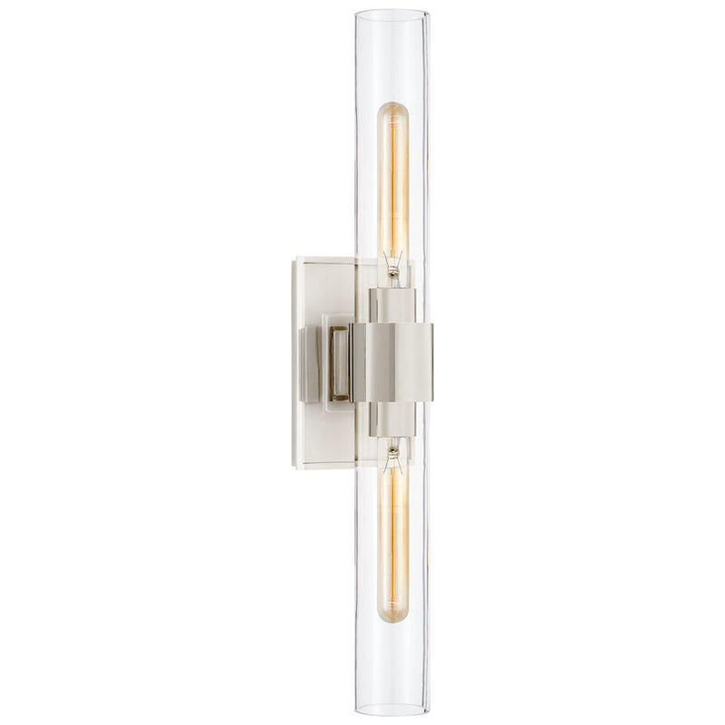Visual Comfort Signature S 2164PN-CG Two Light Wall Sconce, Polished Nickel