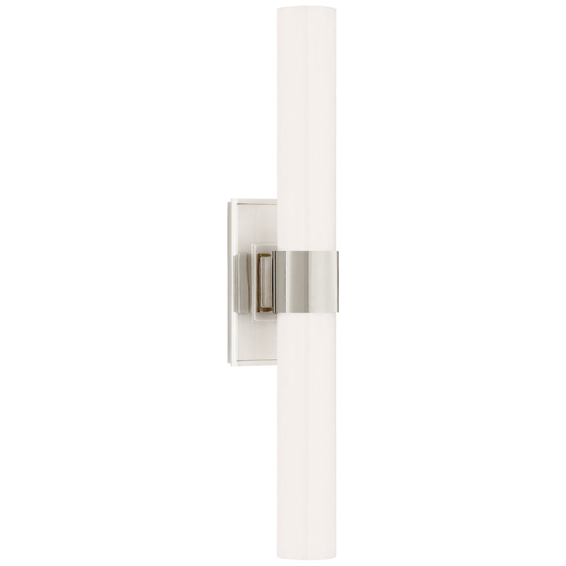 Visual Comfort Signature S 2164PN-WG Two Light Wall Sconce, Polished Nickel