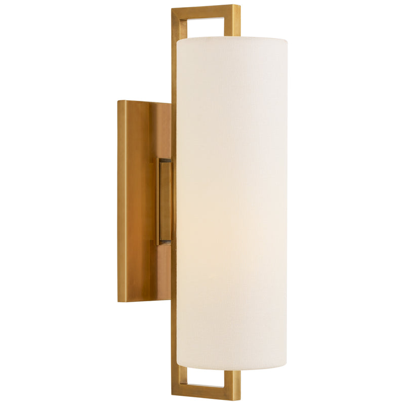 Visual Comfort Signature S 2520HAB-L LED Wall Sconce, Hand-Rubbed Antique Brass