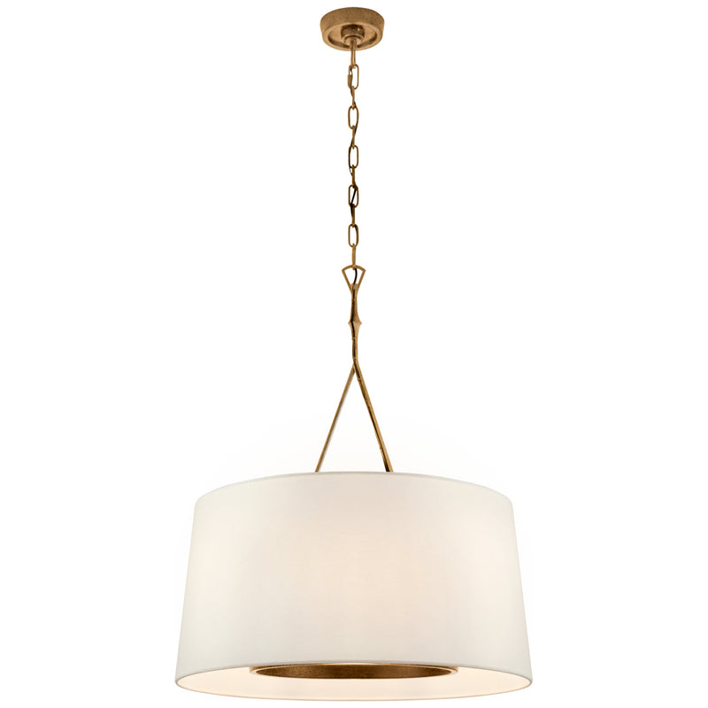 Visual Comfort Signature S 5401GI-L Six Light Pendant, Gilded Iron