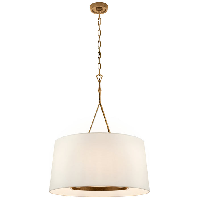 Visual Comfort Signature S 5401GI-L Six Light Pendant, Gilded Iron