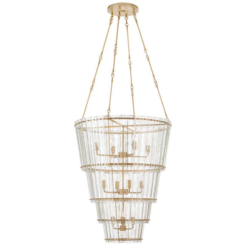 Visual Comfort Signature S 5657HAB-AM 12 Light Chandelier, Hand-Rubbed Antique Brass