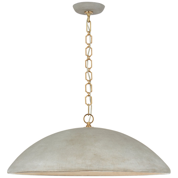Visual Comfort Signature SK 5355PGY One Light Pendant, Portland Gray