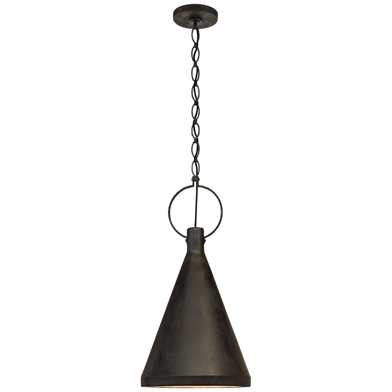 Visual Comfort Signature SK 5361NR-AI One Light Pendant, Natural Rust