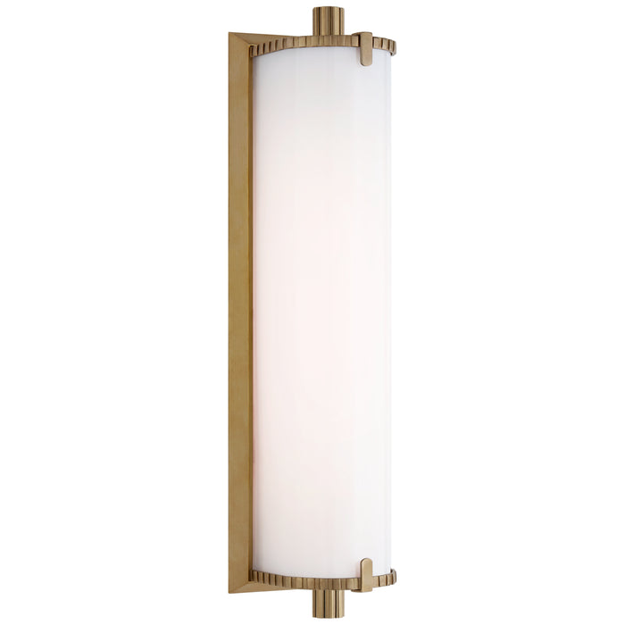 Visual Comfort Signature TOB 2192HAB-WG LED Bath Lighting, Hand-Rubbed Antique Brass