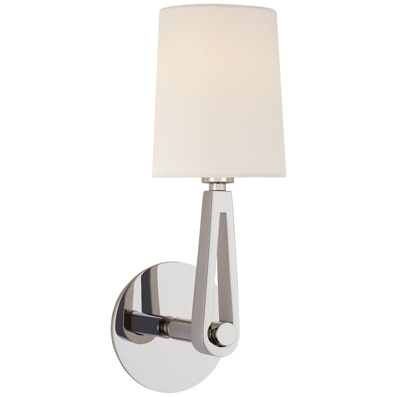 Visual Comfort Signature TOB 2510PN-L One Light Wall Sconce, Polished Nickel