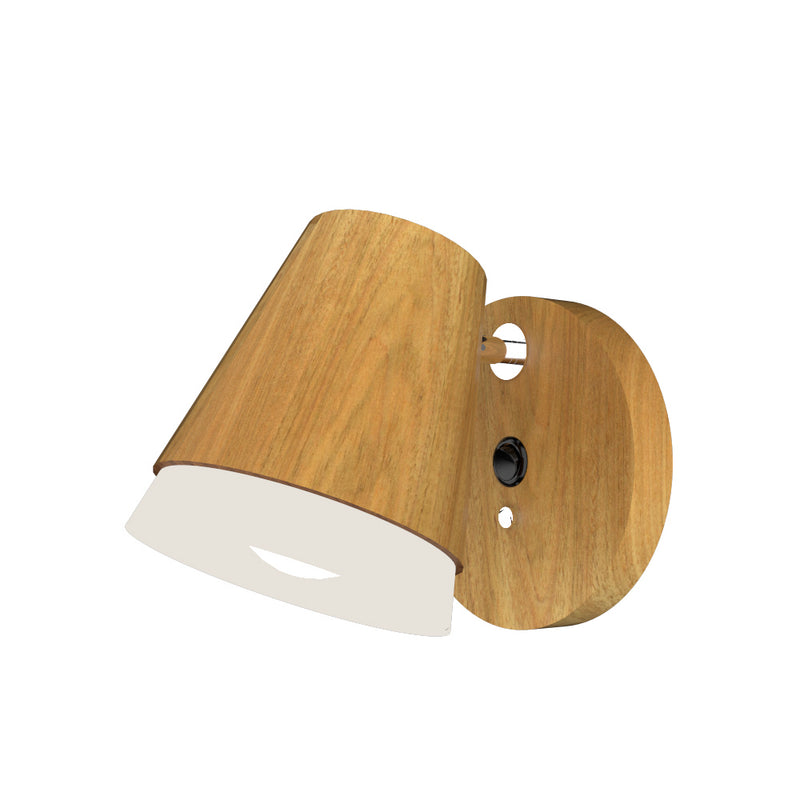Accord Lighting 4138.09 One Light Wall Lamp, Louro Freijo