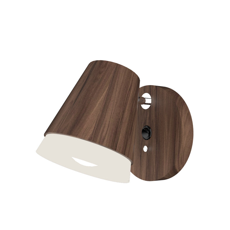 Accord Lighting 4138.18 One Light Wall Lamp, American Walnut