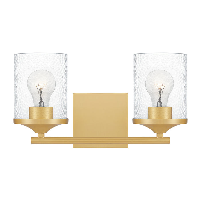Quoizel ABR8614AB Two Light Bath, Aged Brass