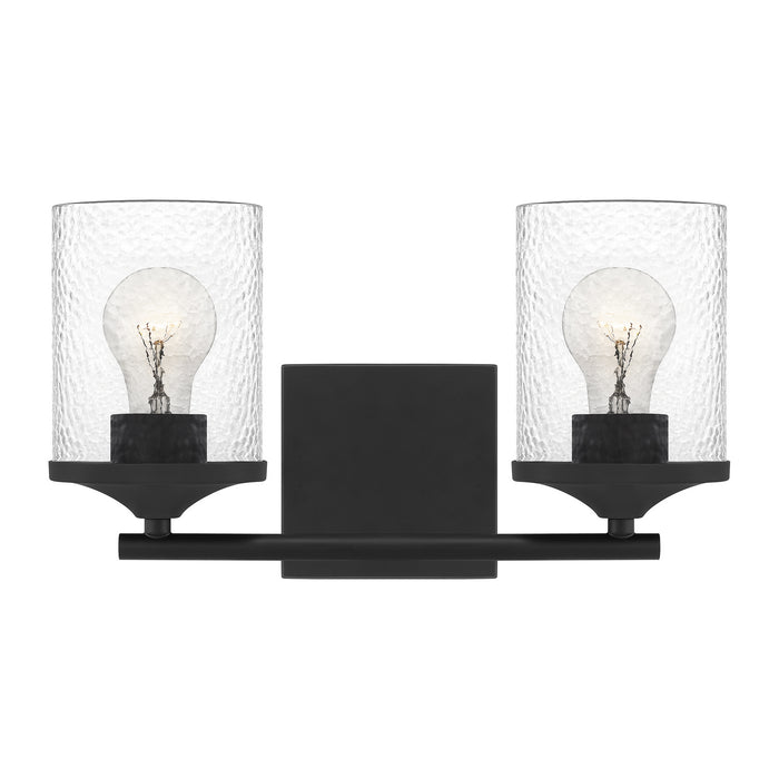 Quoizel ABR8614MBK Two Light Bath, Matte Black
