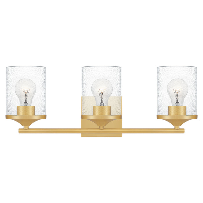 Quoizel ABR8621AB Three Light Bath, Aged Brass