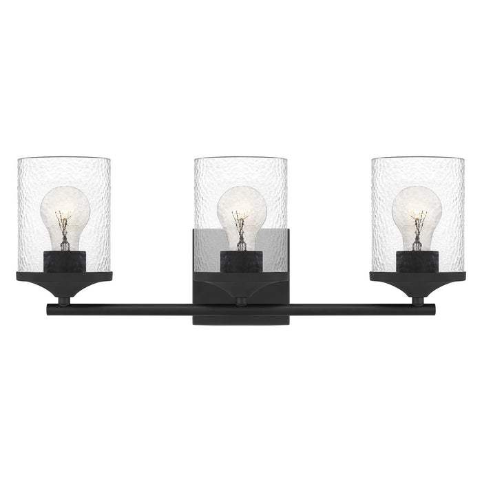Quoizel ABR8621MBK Three Light Bath, Matte Black