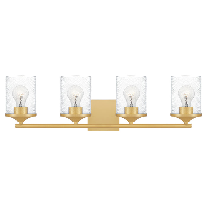 Quoizel ABR8628AB Four Light Bath, Aged Brass