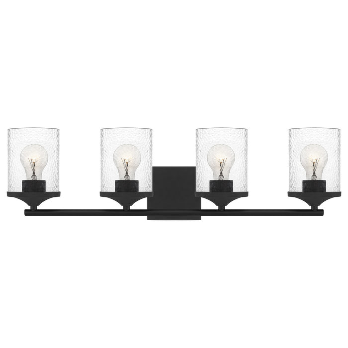 Quoizel ABR8628MBK Four Light Bath, Matte Black