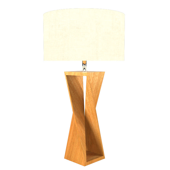 Accord Lighting 7044.09 One Light Table Lamp, Louro Freijo