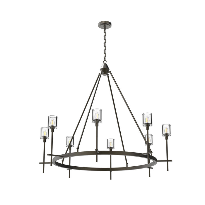 Alora CH314308UBCC Eight Light Chandelier, Clear Crystal/Urban Bronze