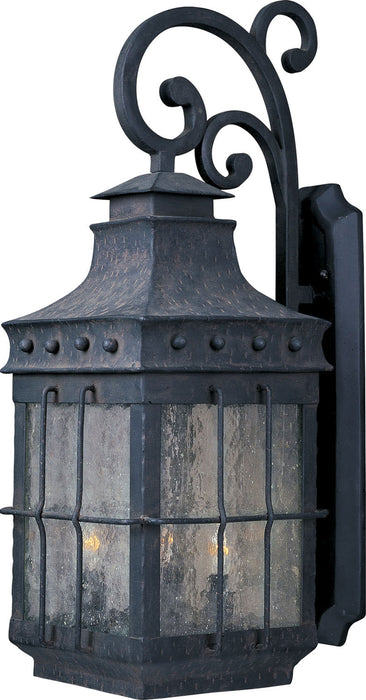 Maxim 30085CDCF Four Light Outdoor Wall Lantern, Country Forge