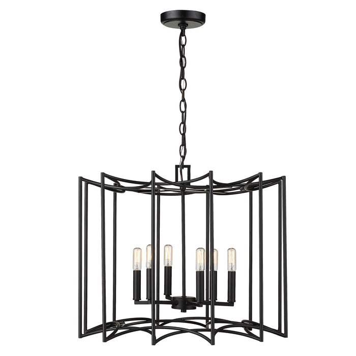 Acclaim Lighting IN10051BK Eight Light Pendant, Matte Black