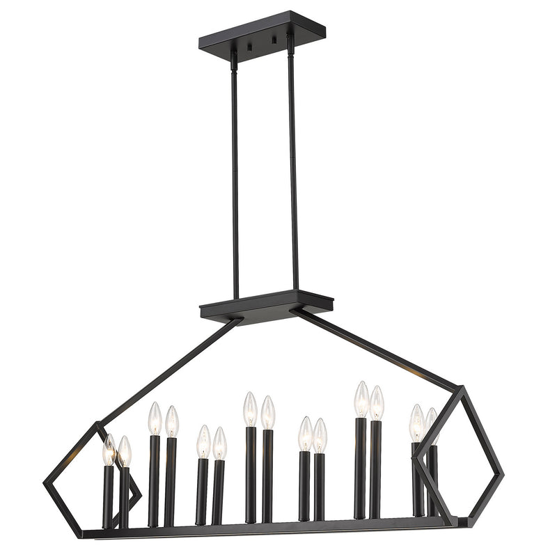 Acclaim Lighting IN20010BK 14 Light Island Pendant, Matte Black