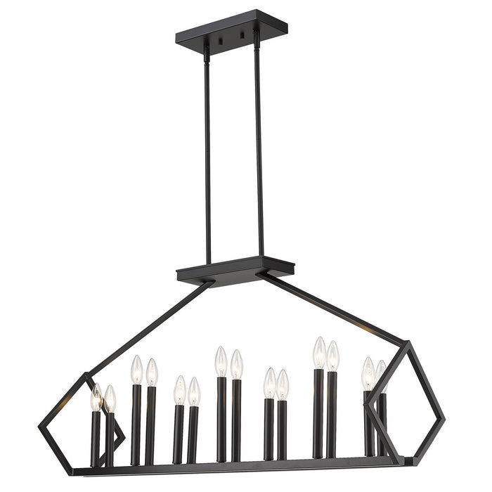 Acclaim Lighting IN20010BK 14 Light Island Pendant, Matte Black
