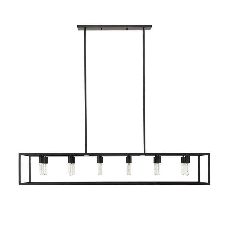 Acclaim Lighting IN21003BK 12 Light Island Pendant, Matte Black