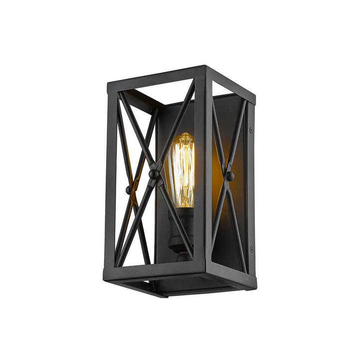Acclaim Lighting IN41120BK One Light Wall Sconce, Matte Black
