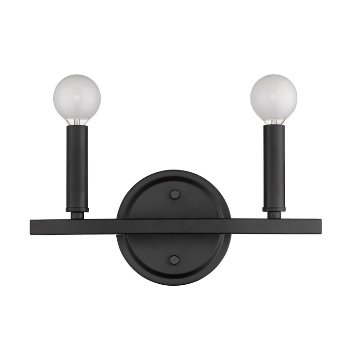 Acclaim Lighting IN41154BK Two Light Vanity, Matte Black