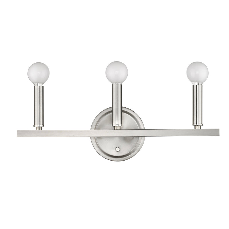 Acclaim Lighting IN41155SN Three Light Vanity, Satin Nickel