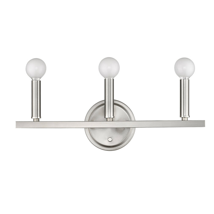 Acclaim Lighting IN41155SN Three Light Vanity, Satin Nickel