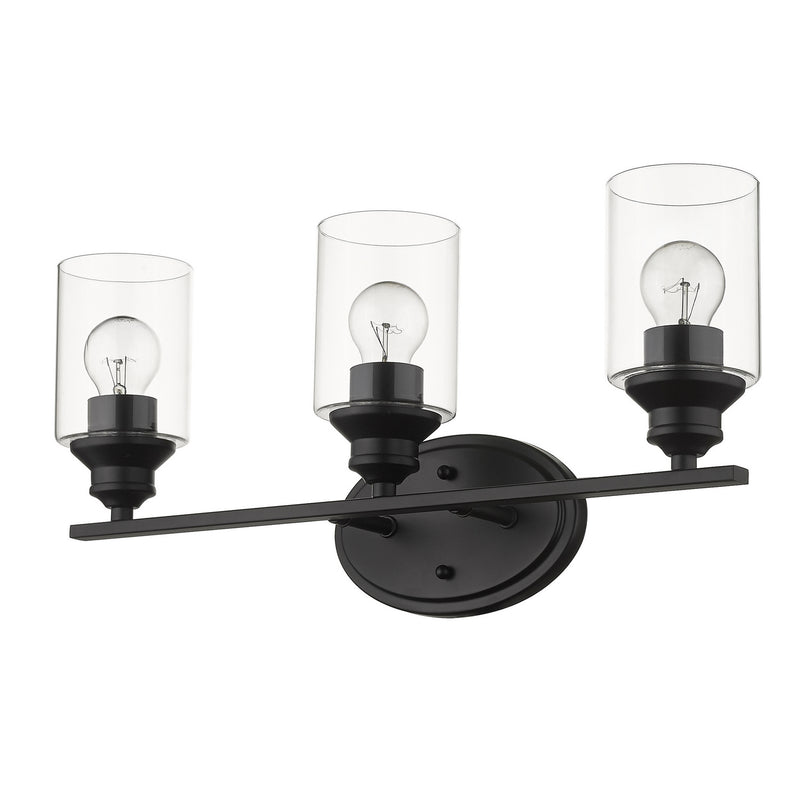 Acclaim Lighting IN41452BK Three Light Vanity, Matte Black